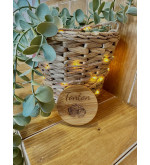 Décapsuleur rond en bois personnalisable