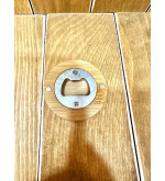 Décapsuleur rond en bois personnalisable