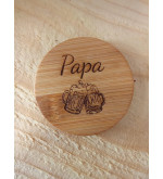 Décapsuleur rond en bois personnalisable