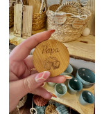 Décapsuleur rond en bois personnalisable